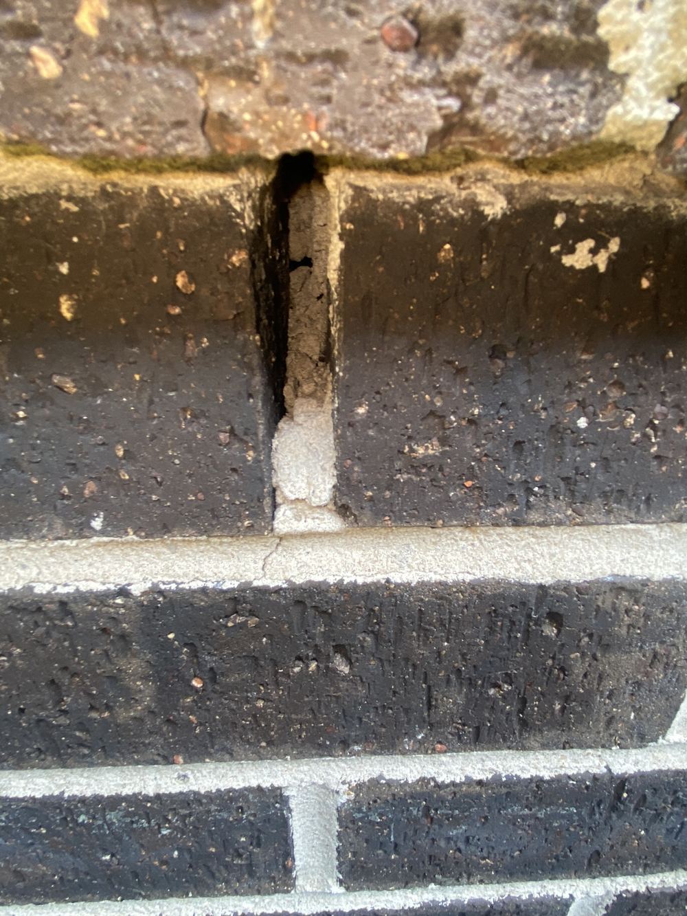 Weep hole blocked, trapping moisture in the wall cavity, found during a building and pest inspection in Casula